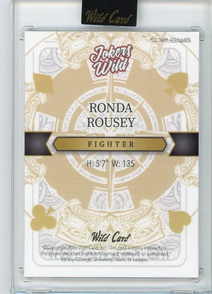 Ronda Rousey 2025 Wild Card Jokers Wild Purple Kaleidoscope 1/1