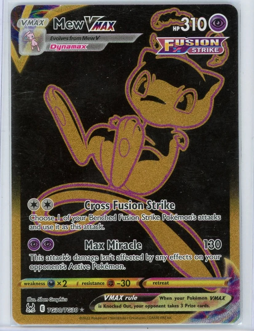 Mew Vmax Pokémon Lost Origin Secret Rare #TG30/TG30