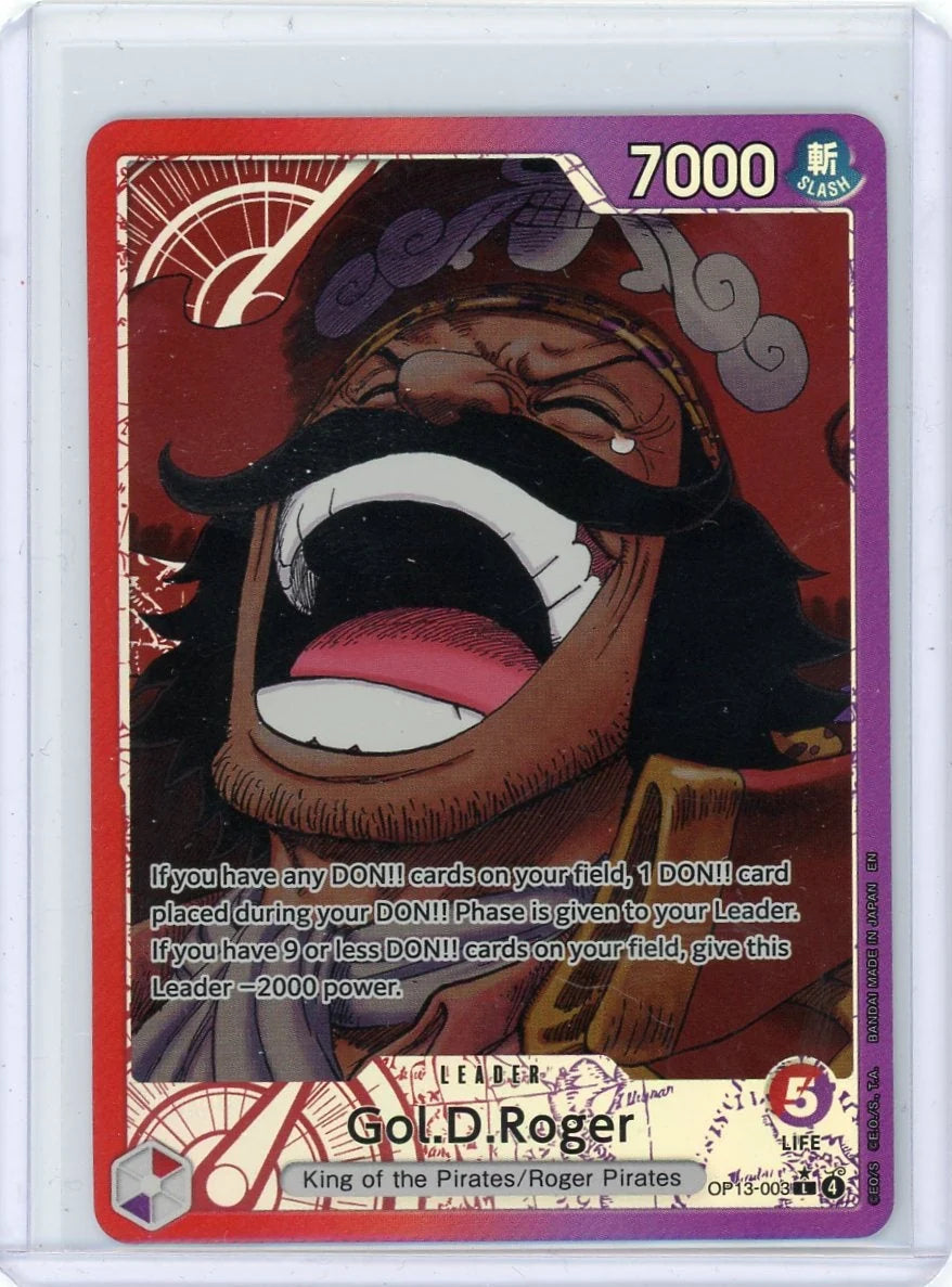 Gol D. Roger One Piece Carrying On His Will Leader Alt. Art #OP13-003
