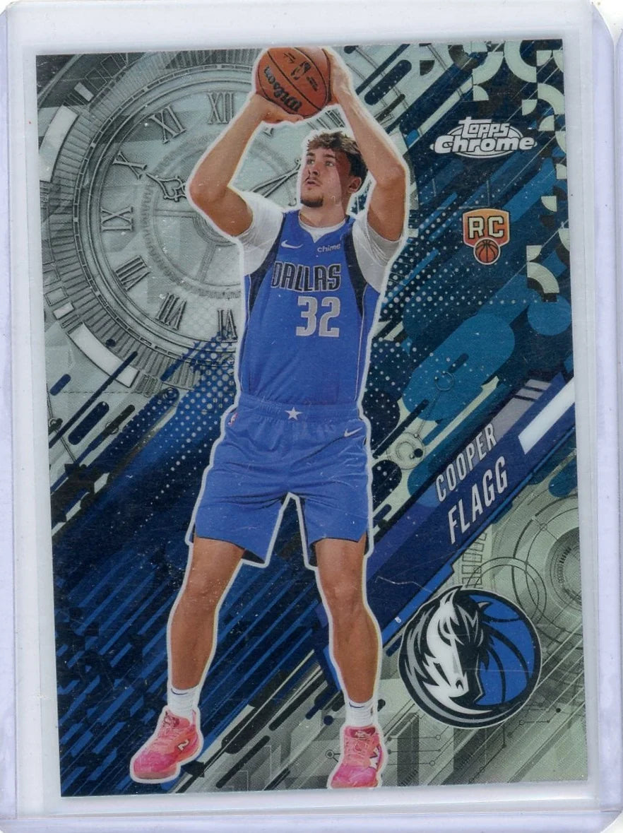 Cooper Flagg 2025-26 Topps Chrome Go Time Refractor RC