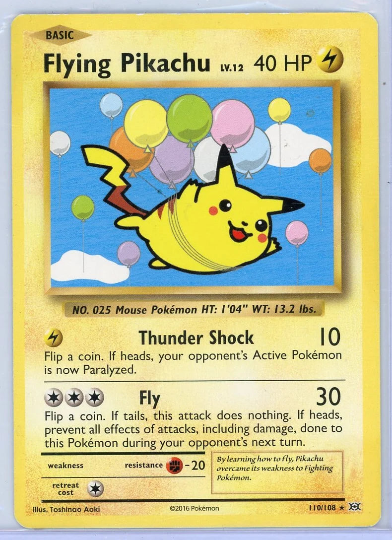 Flying Pikachu Pokémon Evolutions #110/108