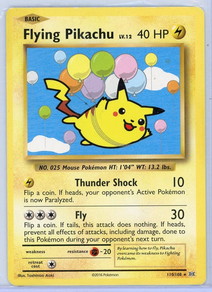 Flying Pikachu Pokémon Evolutions #110/108