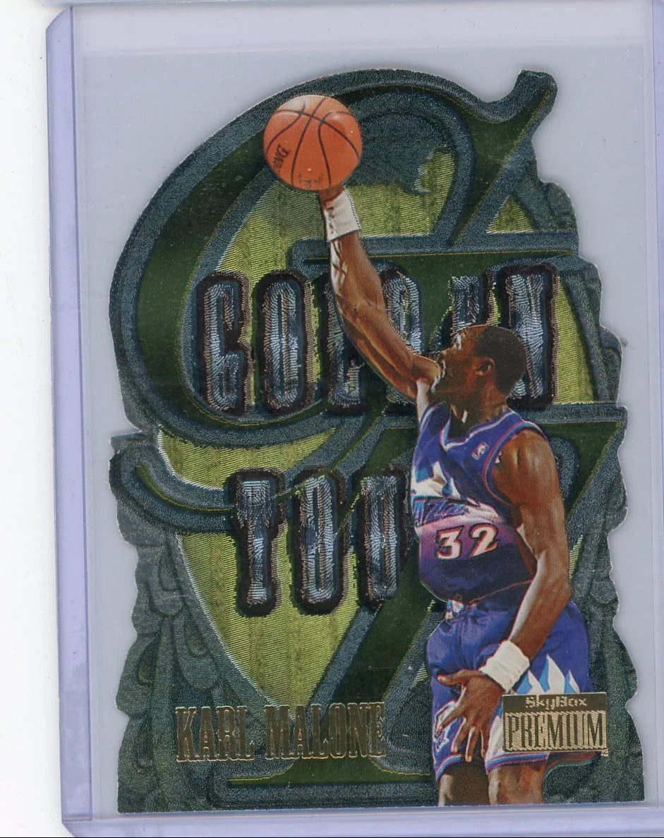 Karl Malone 1997 Skybox Premium Golden Touch