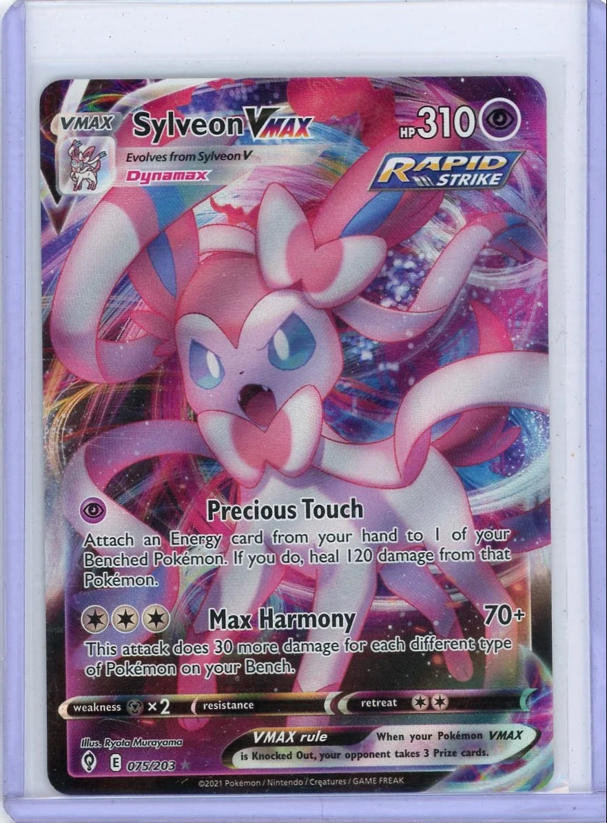 Sylveon Vmax Pokémon Evolving Skies #075/203