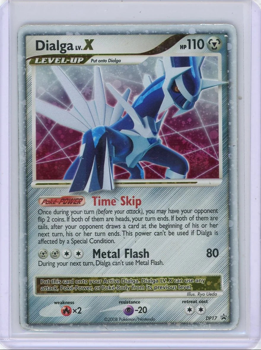 Dialga Lv. X 2008 Pokemon Diamond & Pearl Black Star Promo #DP17 (minor crease)