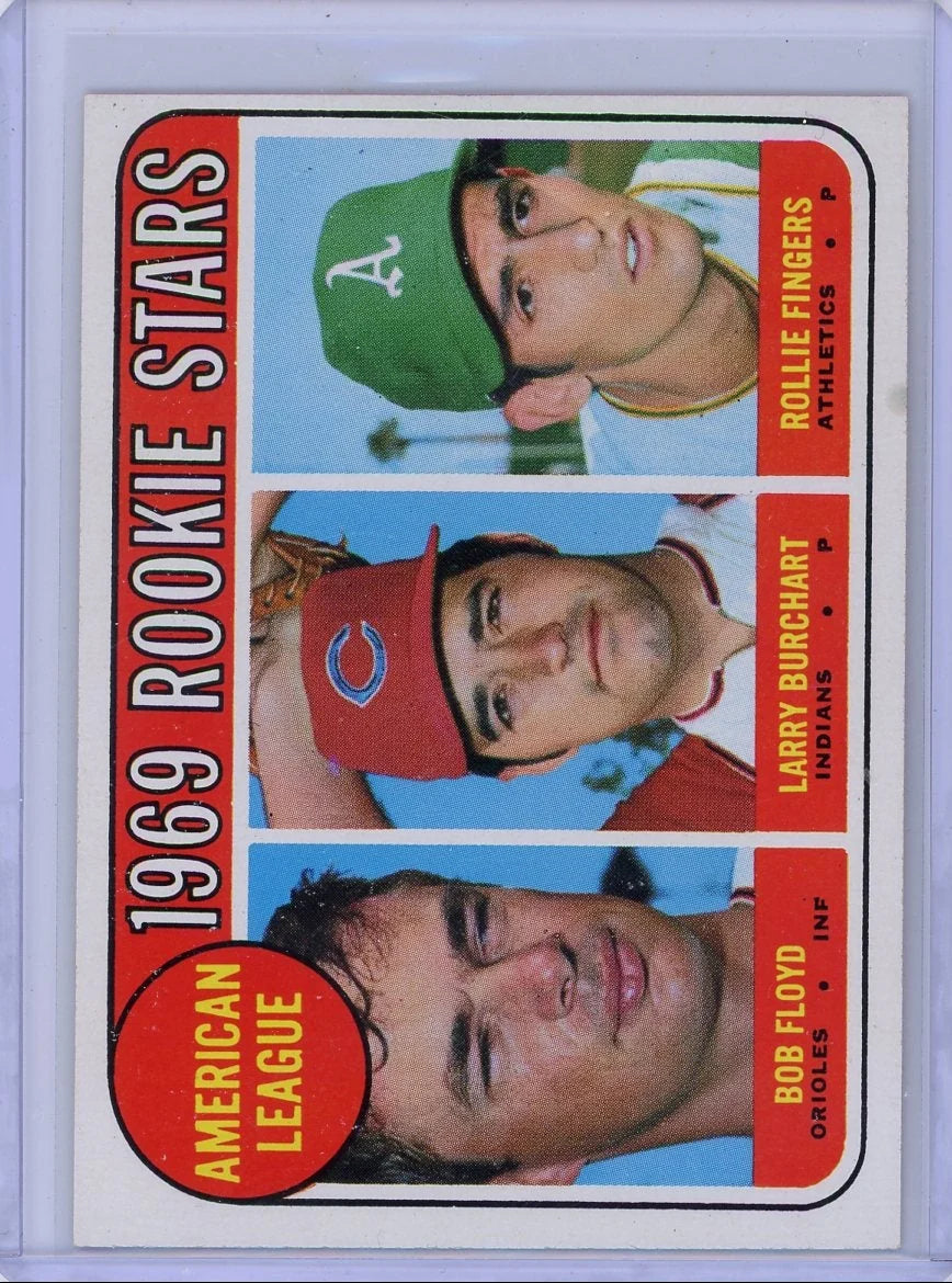 Rollie Fingers/Larry Burchart/Bob Floyd 1969 Topps AL Rookie Stars #597