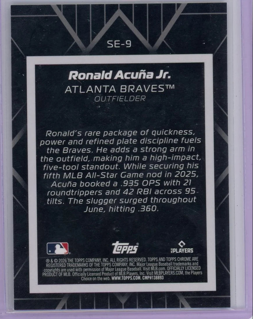 Ronald Acuna Jr. Topps Chrome Shadow Etch