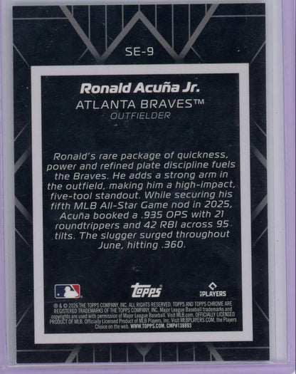 Ronald Acuna Jr. Topps Chrome Shadow Etch