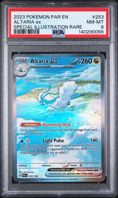 Altaria ex 2023 Pokémon Paradox Rift #253/182 PSA 8