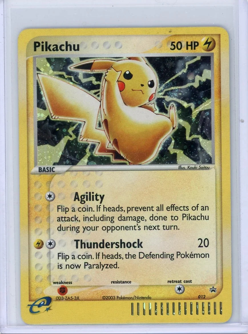 Pikachu Pokémon EX Series Collector's Tin Holo Promo #012 (DMG)