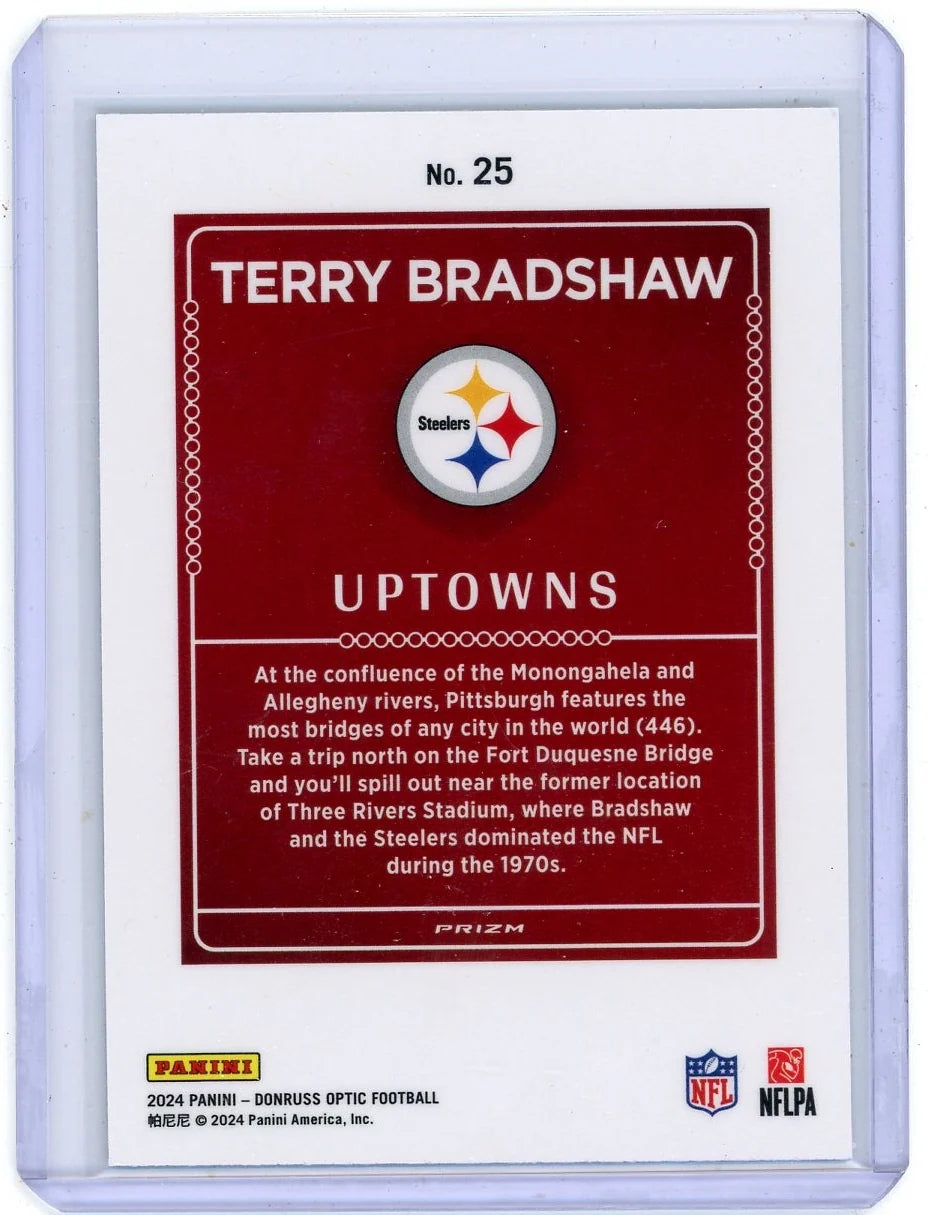 Terry Bradshaw 2024 Panini Donruss Optic Uptowns