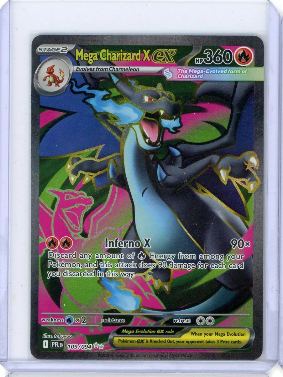 Mega Charizard X ex Pokémon Phantasmal Flames Ultra Rare #109/094