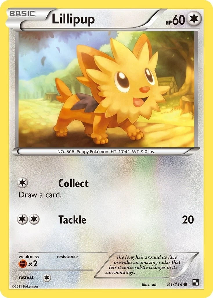 Lillipup (81) (81/114) (Black and White) (BLW)