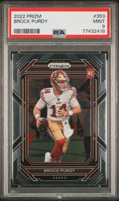 Brock Purdy 2022 Prizm #353 Rookie Card PSA 9