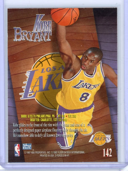 Kobe Bryant 1996 Skybox Z Force Rookie #142
