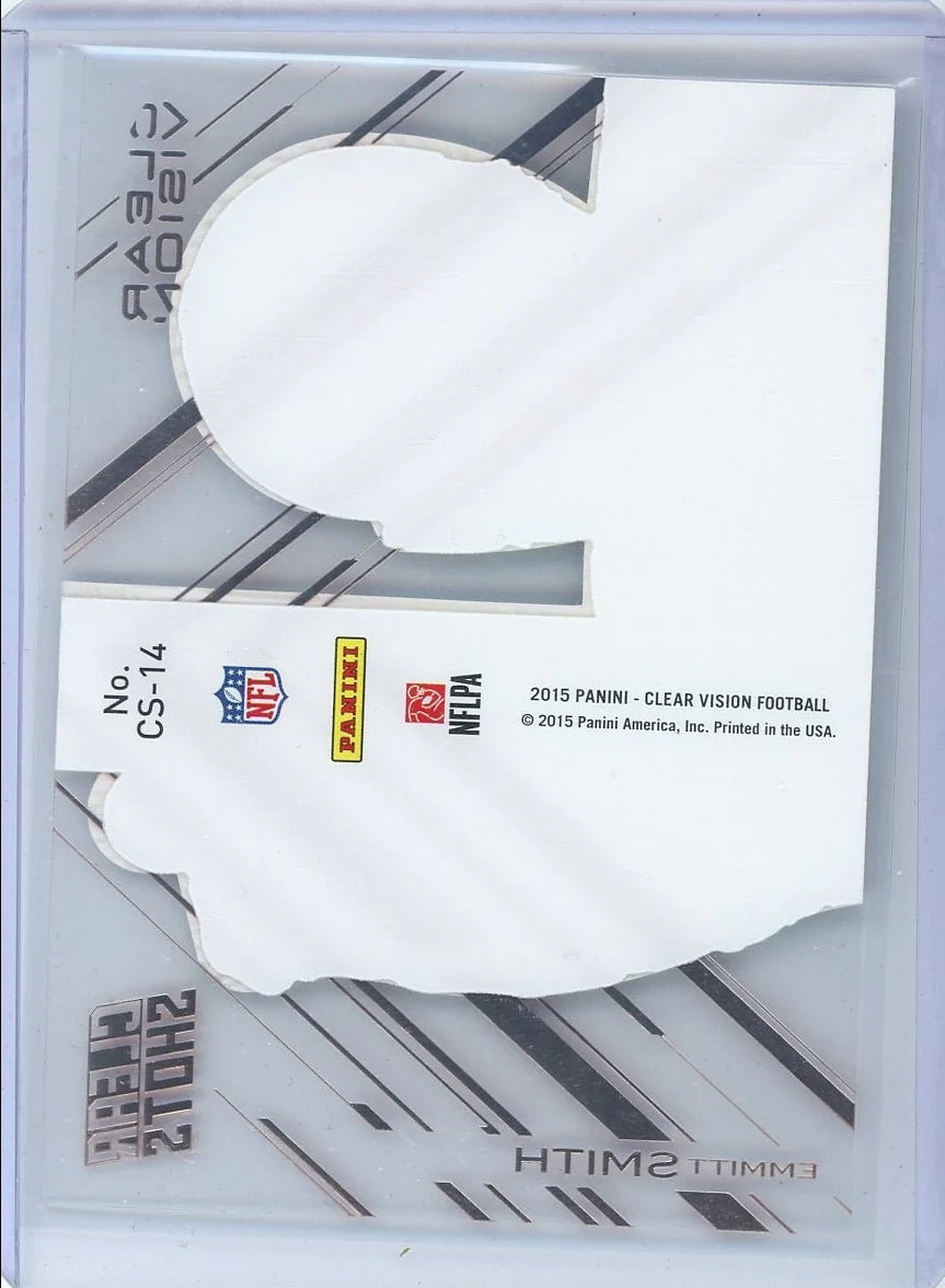 Emmitt Smith 2015 Panini Clear Vision Clear Shots Red #'d 18/25