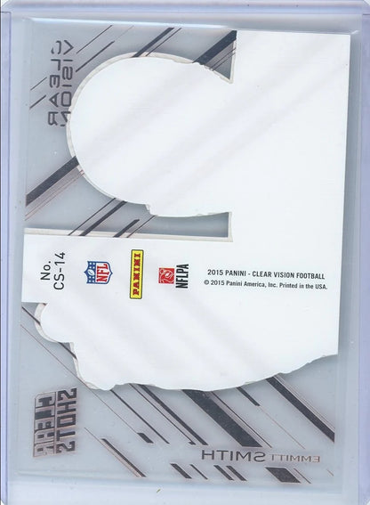 Emmitt Smith 2015 Panini Clear Vision Clear Shots Red #'d 18/25