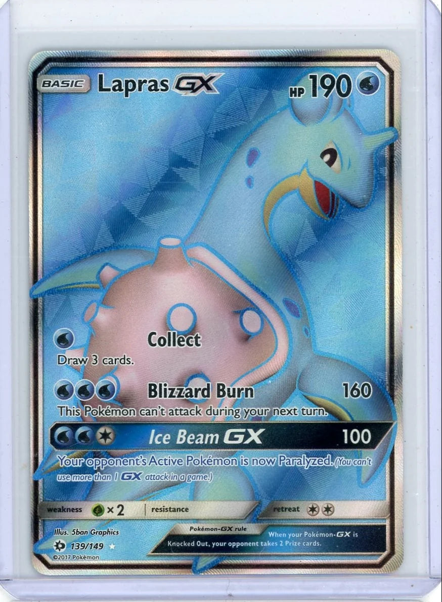 Lapras GX 2017 Pokemon Sun & Moon Base Set #139/149