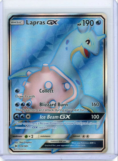 Lapras GX 2017 Pokemon Sun & Moon Base Set #139/149