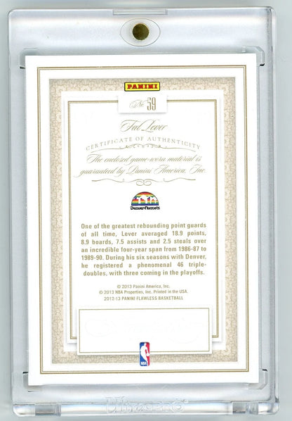 Fat Lever 2012-13 Panini Flawless Authentic Game-Worn Relic #'d 24/24