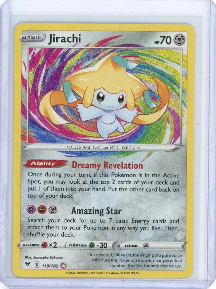 Jirachi Pokémon Vivid Voltage Amazing Rare #119/185