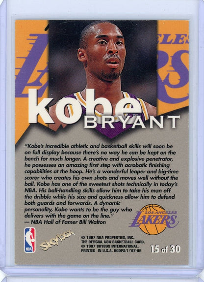 Kobe Bryant 1997 SkyBox NBA Hoops Talkin' Hoops