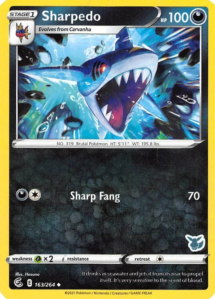 Sharpedo - 163/264 (Eevee Stamped) (163/264) (Battle Academy 2022) (BA22)