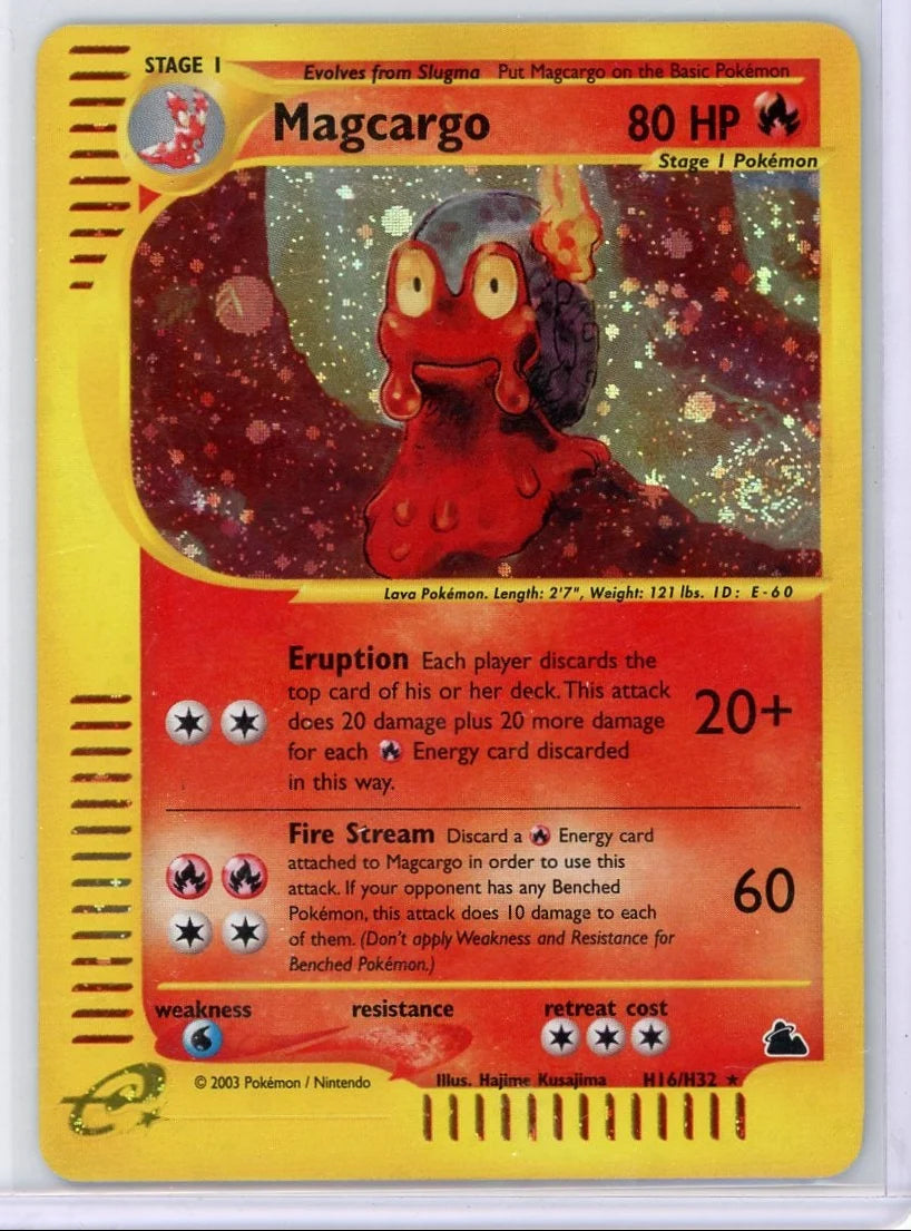 Magcargo Pokémon Skyridge Holo #H16/H32 (LP)