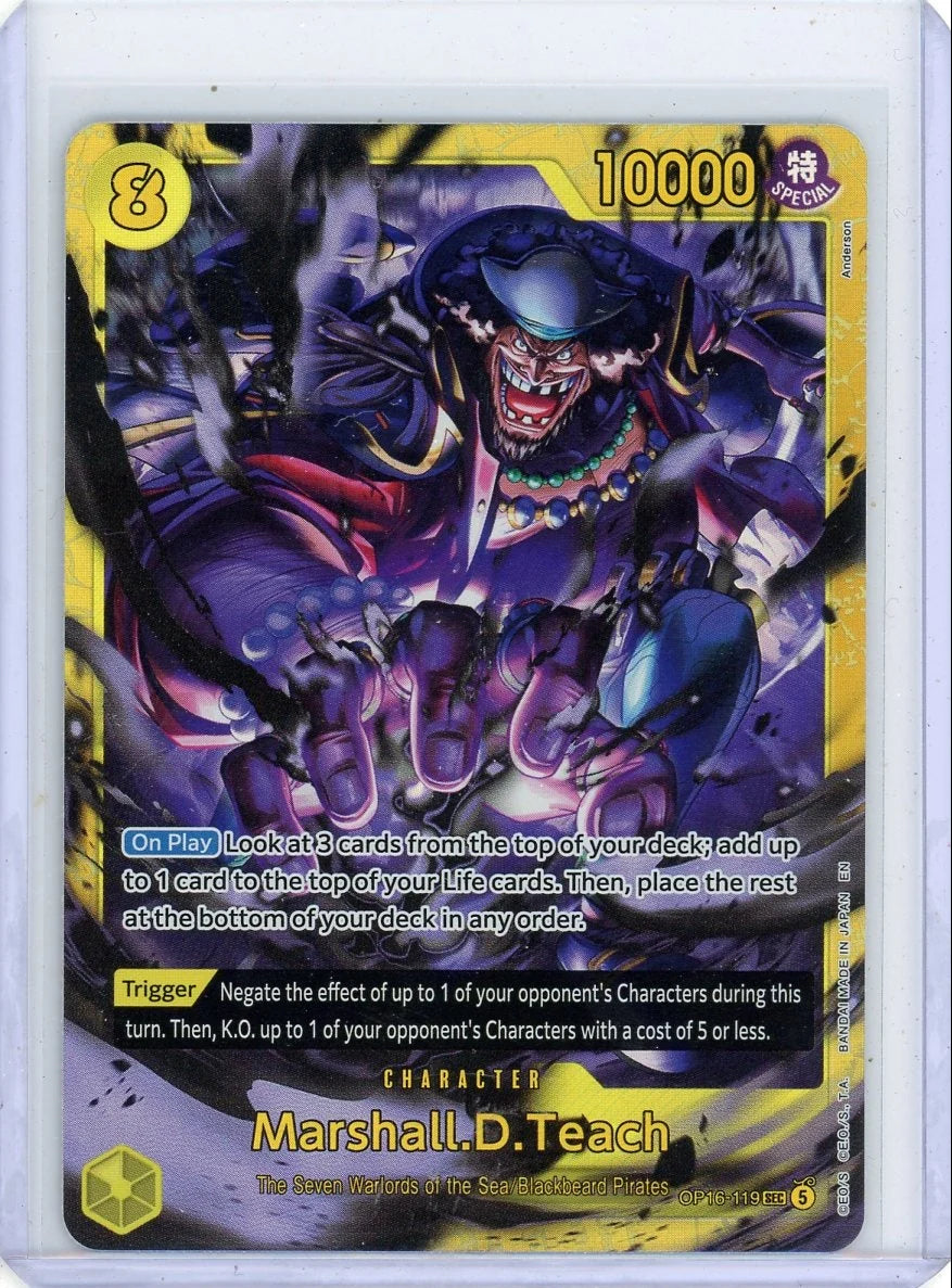 Marshall.D.Teach One Piece OP16-119 Secret Rare