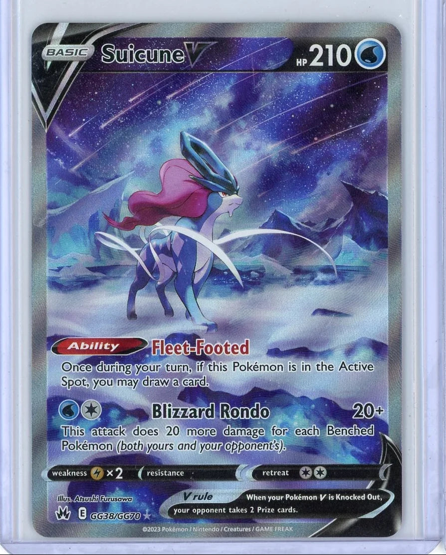 Suicune V Pokémon Crown Zenith Galarian Gallery #GG38/GG70