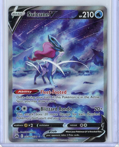 Suicune V Pokémon Crown Zenith Galarian Gallery #GG38/GG70