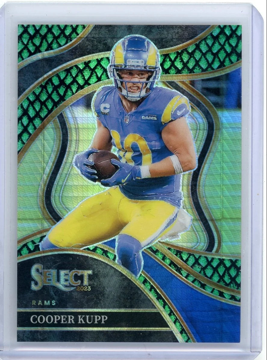 Cooper Kupp 2023 Panini Select Club Level Dragon Scale Prizm #'d 36/70