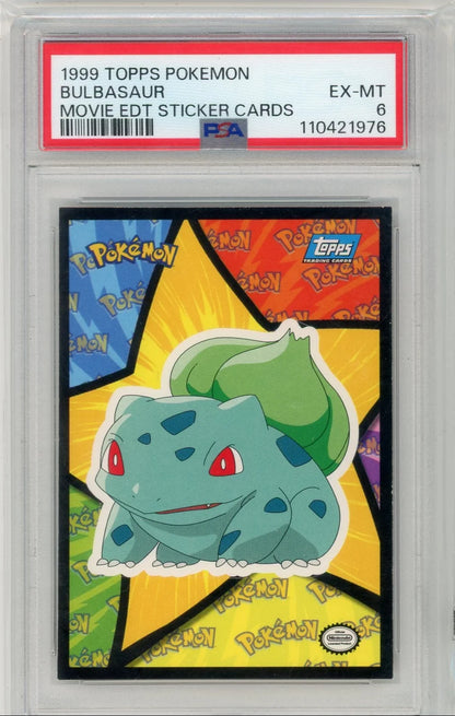 Bulbasaur Pokémon Topps Movie Stickers PSA 6