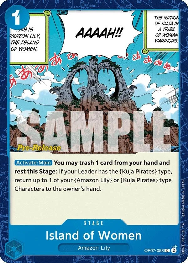 Island of Women (OP07-058) (500 Years in the Future Pre-Release Cards) (OP07 PRE)