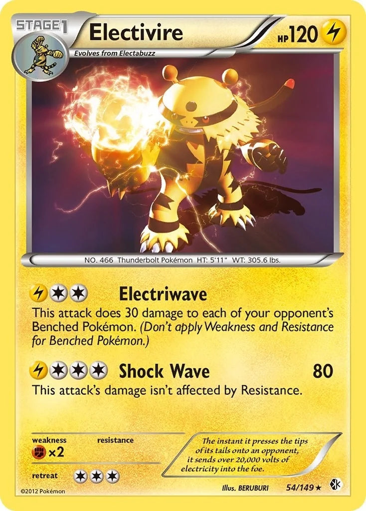 Electivire (54/149) (Boundaries Crossed) (BCR)