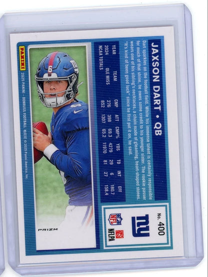 Jaxson Dart 2025 Optic Football Pink Rated Rookie
