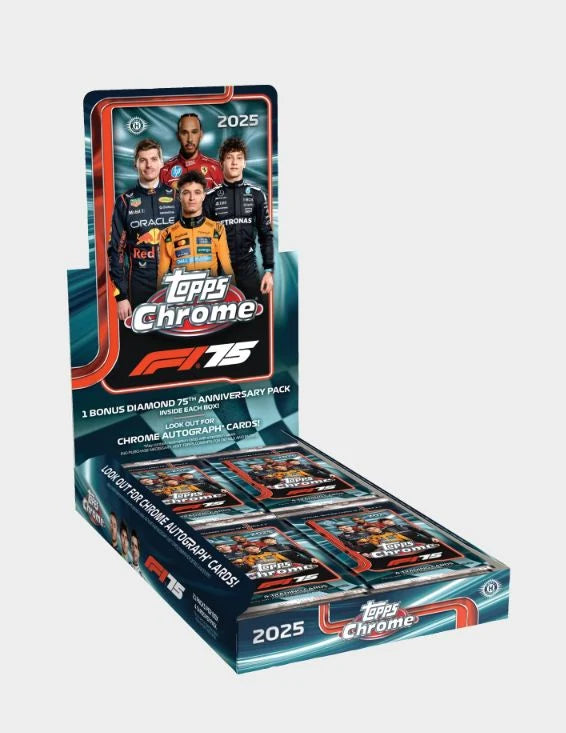 2025 Topps Chrome Formula 1 Racing Hobby 12 Box Case