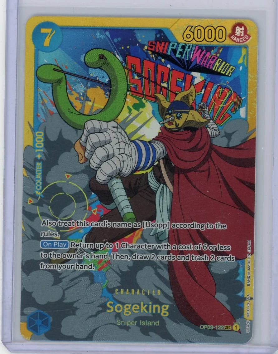 Sogeking One Piece Pillars of Strength OP03-122 Secret Rare