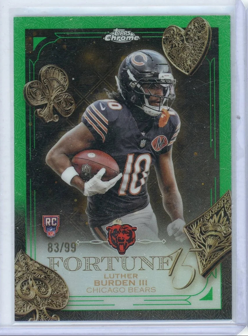 Luther Burden 2025 Topps Chrome Fortune 15 #'d 83/99