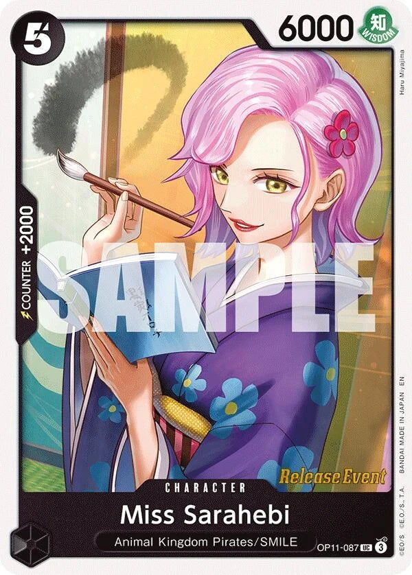 Miss Sarahebi (OP11-087) (A Fist of Divine Speed Release Event Cards) (OP11 RE)