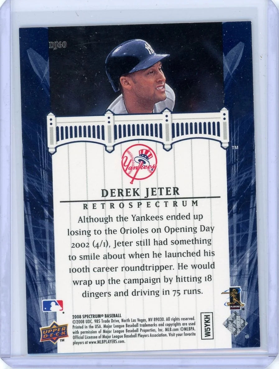 Derek Jeter 2008 Upper Deck Spectrum #DJ60