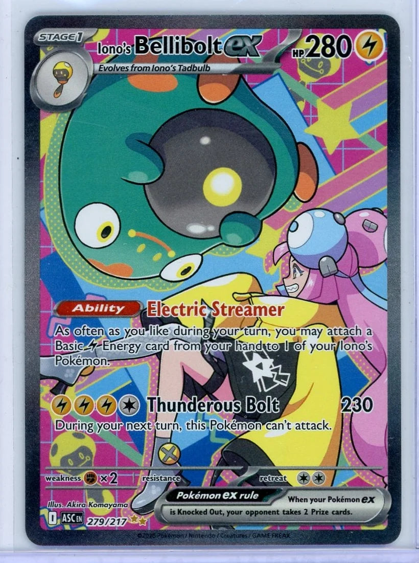 Iono's Bellibolt ex Pokémon Ascended Heroes Special Illustration Rare #279/217