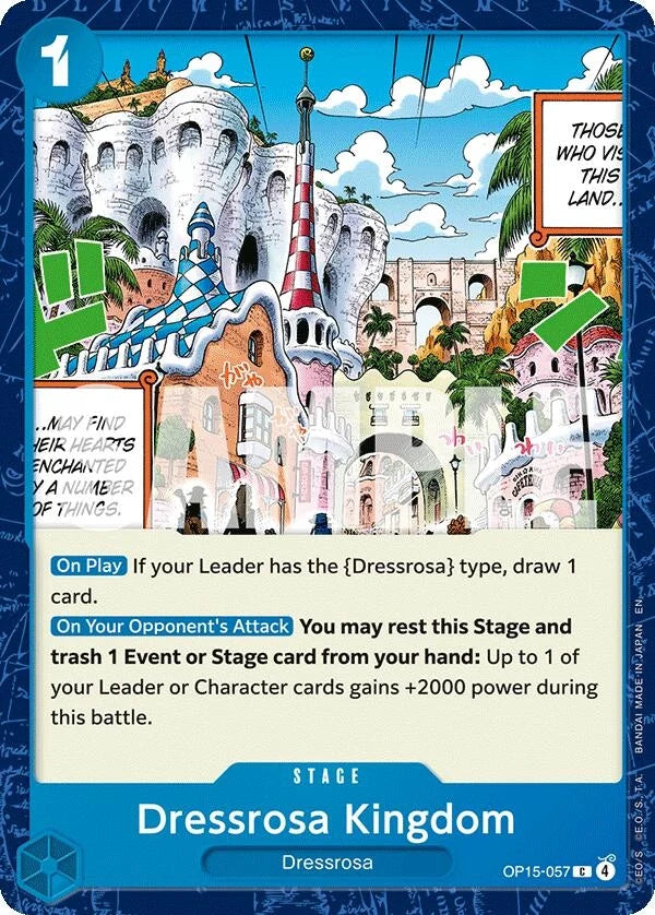 Dressrosa Kingdom (OP15-057) (Adventure on Kami's Island) (OP15-EB04)