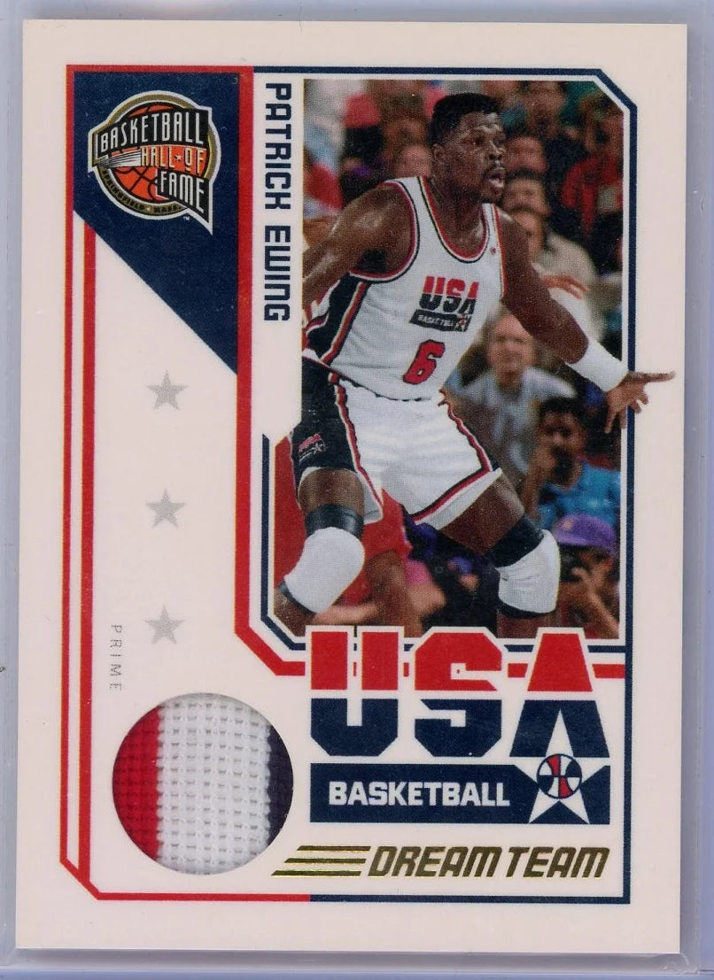 Patrick Ewing 2010 Panini Hall of Fame USA Dream Team Prime relic #'d 78/99