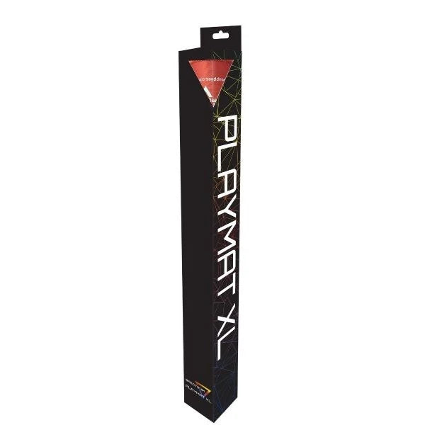 Playmat Monochrome with Stitched Edging - Red XL