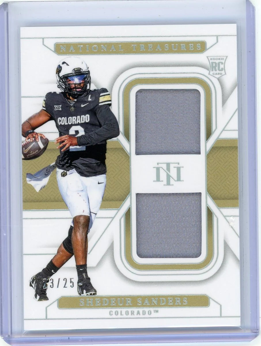 Shedeur Sanders 2025 Panini Collegiate National Treasures Colossal Materials #'d 23/25