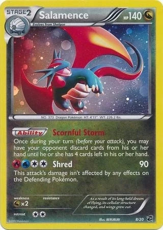 Salamence - 8/20 (Cosmos Holo) (008/020) (Blister Exclusives) (BLE)