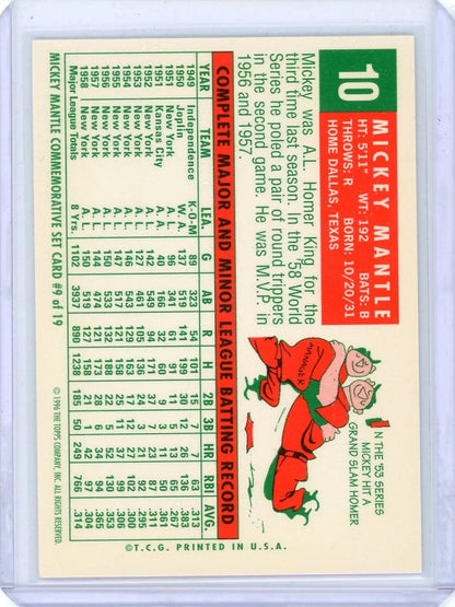 Mickey Mantle 1996 Topps '59 Reprint