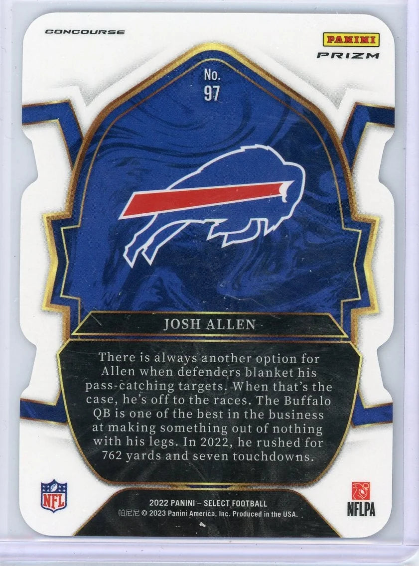 Josh Allen 2022 Panini Select Concourse Silver Prizm