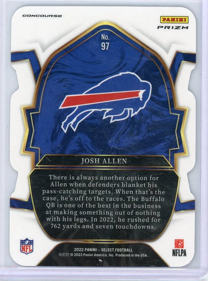 Josh Allen 2022 Panini Select Concourse Silver Prizm